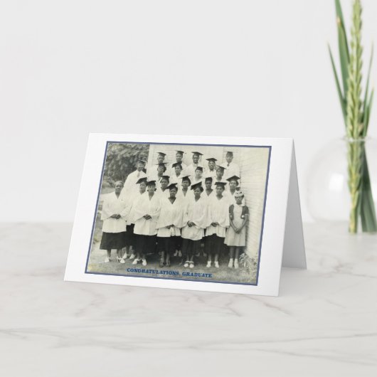 ヴィンテージ·アフリカ系アメリカン卒業カード カード (正面)