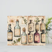 ヴィンテージ アポテカリー フラワー ジャンク ジャーナル ペーパー (スタンド正面)