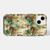 ヴィンテージ・アポテカリー・ボトル・パターン（2） iPhoneケース (裏面横)