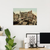 ヴィンテージ – アムステルダム、オランダ ポスター (ホームオフィス)
