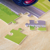 ヴィンテージ、アメリカのモンスタートラック ジグソーパズル (側面)