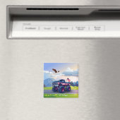 ヴィンテージ、アメリカのモンスタートラック マグネット (インサイチュ (食洗機))