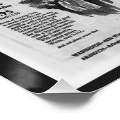 ヴィンテージ アメリカの新聞 Kennedy 1963 ポスター (コーナー)