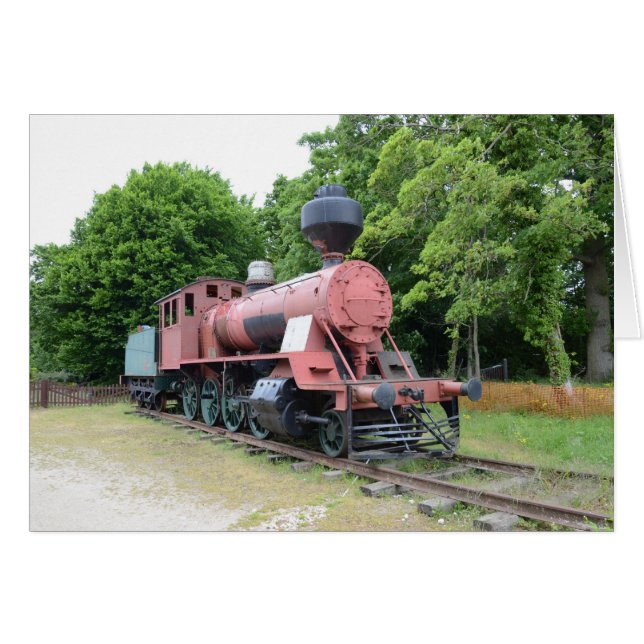 ヴィンテージ アメリカの蒸気機関車 (正面横)