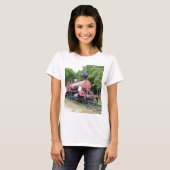 ヴィンテージ アメリカの蒸気機関車 Tシャツ (正面フル)