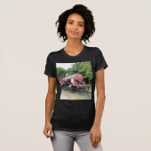 ヴィンテージ アメリカの蒸気機関車 Tシャツ (正面フル)