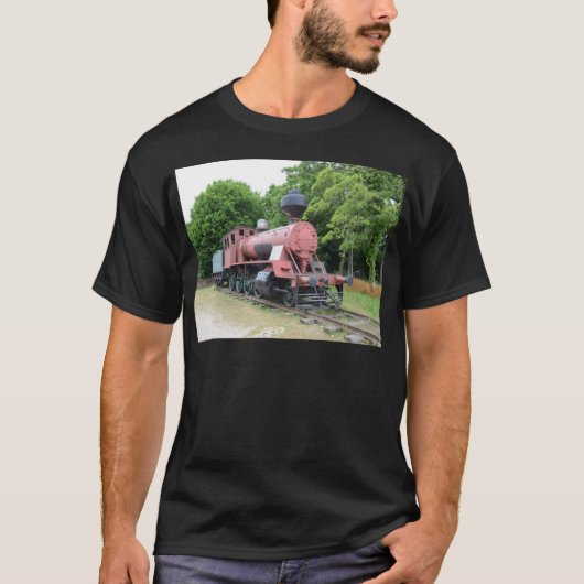 ヴィンテージ アメリカの蒸気機関車 Tシャツ (正面)