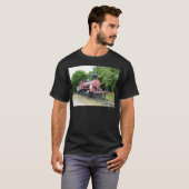 ヴィンテージ アメリカの蒸気機関車 Tシャツ (正面フル)