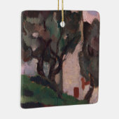 ヴィンテージ・アメリカン・アートワーク・ランドスケー絵画ズ セラミックオーナメント (右)