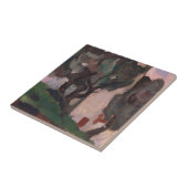 ヴィンテージ・アメリカン・アートワーク・ランドスケー絵画ズ タイル (側面)