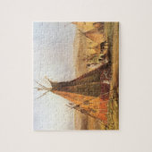 ヴィンテージ・アメリカン・ウェスト、テープ・オン・プレーン・バイ・ボドマー ジグソーパズル (縦)