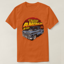 ヴィンテージ アメリカン スチール クラシック ピックアップ トラック Tシャツ