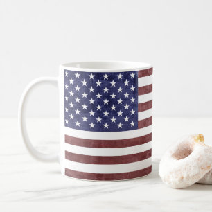 ヴィンテージ·アメリカン·フラッグ·コーヒー·マグ コーヒーマグカップ