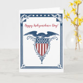 ヴィンテージ·アメリカン·ブルースターズ·イーグストライプルス·パトリオット カード (黄色い花)