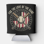 ヴィンテージ アメリカン ベースボール 愛国的な娯楽 スポーツ 缶クーラー (裏面)