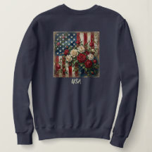 ヴィンテージ アメリカーナ ローズ&フラグTシャツ