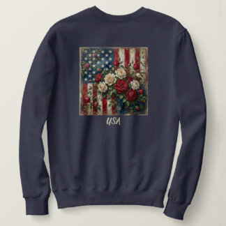 ヴィンテージ アメリカーナ ローズ&フラグTシャツ スウェットシャツ