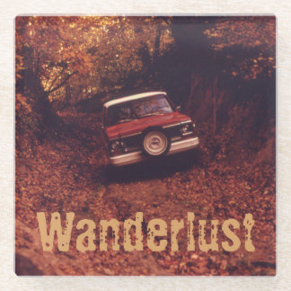 ヴィンテージ アメリカーナ ワンダーラスト ガラスコースター