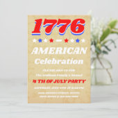 ヴィンテージ アメリカーナ 1776 記念式典 招待状 (スタンド正面)