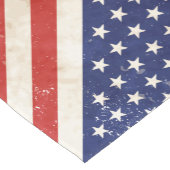 ヴィンテージ アメリカ国旗 ショートテーブルランナー (コーナー)