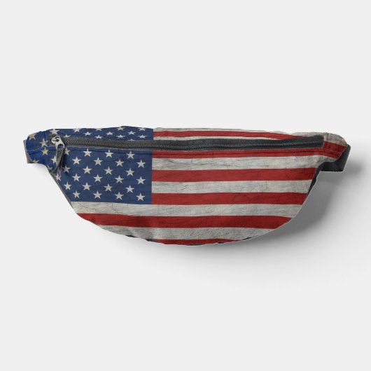 ヴィンテージ アメリカ国旗 ファニーパック (レイダウン)