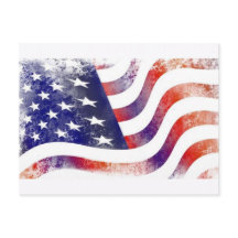 ヴィンテージ アメリカ国旗 ポストカード