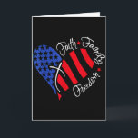 ヴィンテージ アメリカ国旗 信仰 家族 自由 愛国 チャ カード<br><div class="desc">ヴィンテージ アメリカ国旗 信仰 家族 自由 愛国 キリスト教徒</div>