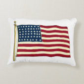 ヴィンテージ アメリカ国旗、星条旗 アクセントクッション (裏面)