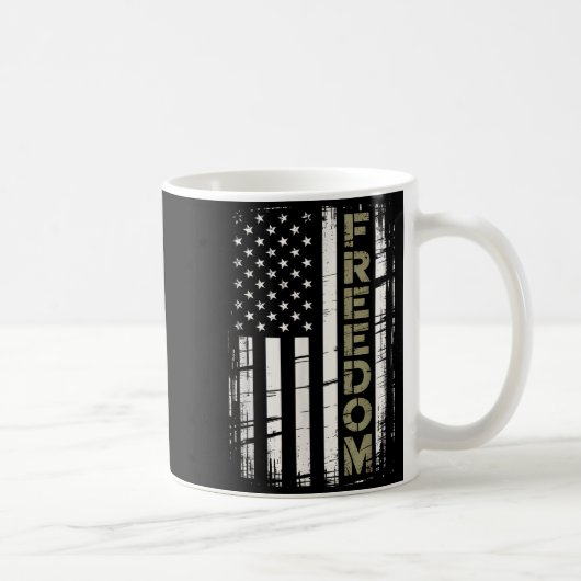 ヴィンテージ アメリカ国旗 Dom コーヒーマグカップ (右)