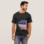 ヴィンテージ アメリカ国旗 Tシャツ 愛国 USA (正面フル)