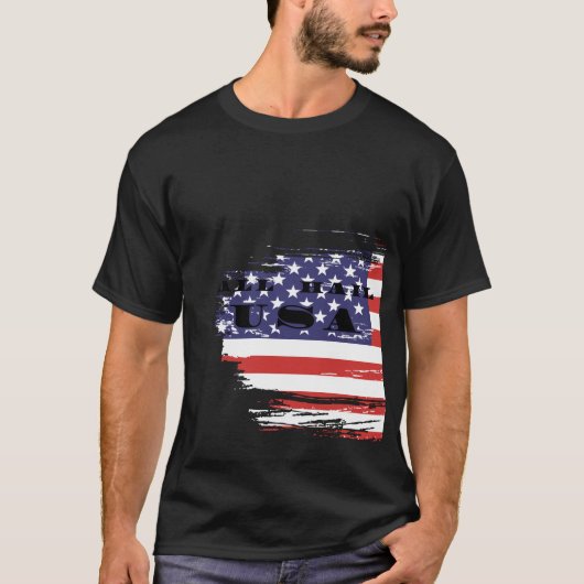 ヴィンテージ アメリカ国旗 Tシャツ 愛国 USA (正面)
