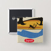 ヴィンテージ アメリカ森林局ポスター 缶バッジ (正面&裏面)