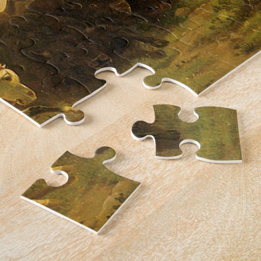 ヴィンテージ アメリカ西部 アート, ウィマーによるバッファロー ハント ジグソーパズル (側面)