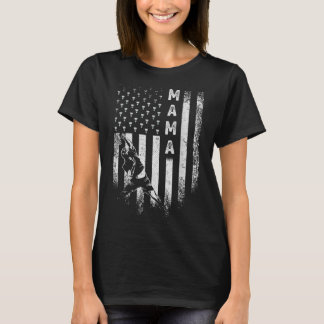 ヴィンテージ アメリカ アメリカ国旗 誇り バドミントン ママ シル Tシャツ