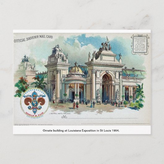 ヴィンテージ・アメリカ・ルイジアナセントルイス万博 ポストカード (正面)
