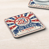 ヴィンテージ アメリカ 250 コースター  patriotic USA (左側)