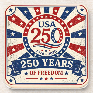 ヴィンテージ アメリカ 250 コースター  patriotic USA