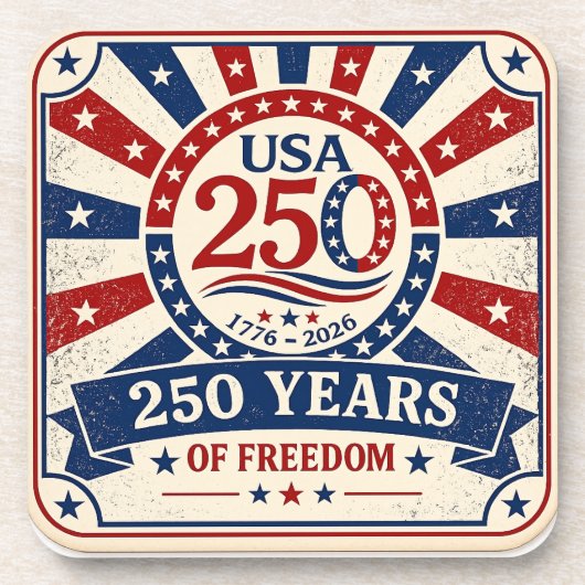 ヴィンテージ アメリカ 250 コースター  patriotic USA (正面)