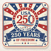 ヴィンテージ アメリカ 250 コースター  patriotic USA