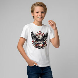 ヴィンテージ アメリカ 250 ハクトウワシ 1776-2026 愛国 トライブレンドTシャツ