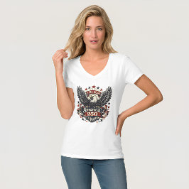 ヴィンテージ アメリカ 250 ハクトウワシ 1776-2026 愛国 Tシャツ
