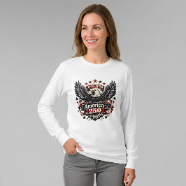 ヴィンテージ アメリカ 250 ハクトウワシ 1776-2026 愛国 Tシャツ
