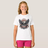 ヴィンテージ アメリカ 250 ハクトウワシ 1776-2026 愛国 Tシャツ (正面フル)