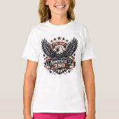 ヴィンテージ アメリカ 250 ハクトウワシ 1776-2026 愛国 Tシャツ (正面)