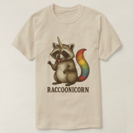ヴィンテージ・アライグニコーン | 虹色の尾を持つアライグマのユニコーン Tシャツ