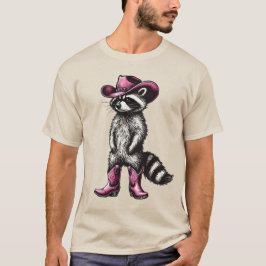 ヴィンテージ・アライグマ・カウボーイ・カウガール・たぬき・ウェスタン Tシャツ