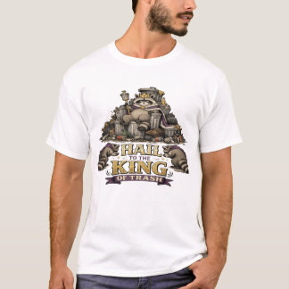 ヴィンテージ・アライグマ ゴミの王様 面白い野生動物のユーモア Tシャツ