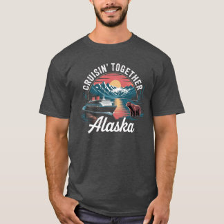 ヴィンテージ アラスカ クルーズ アドベンチャー レトロ 風景 旅行 Tシャツ
