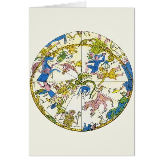 ヴィンテージ、アラビア球体、星座 (正面)