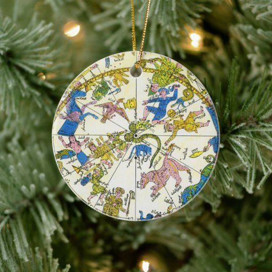 ヴィンテージ、アラビア球体、星座 セラミックオーナメント (ツリー)